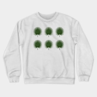 green palm leaves design Crewneck Sweatshirt